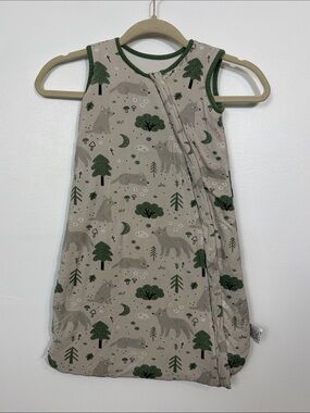 Yoofoss 0-6 Month Forest Animal Print Bamboo Baby Sleep Sack Full Zipper